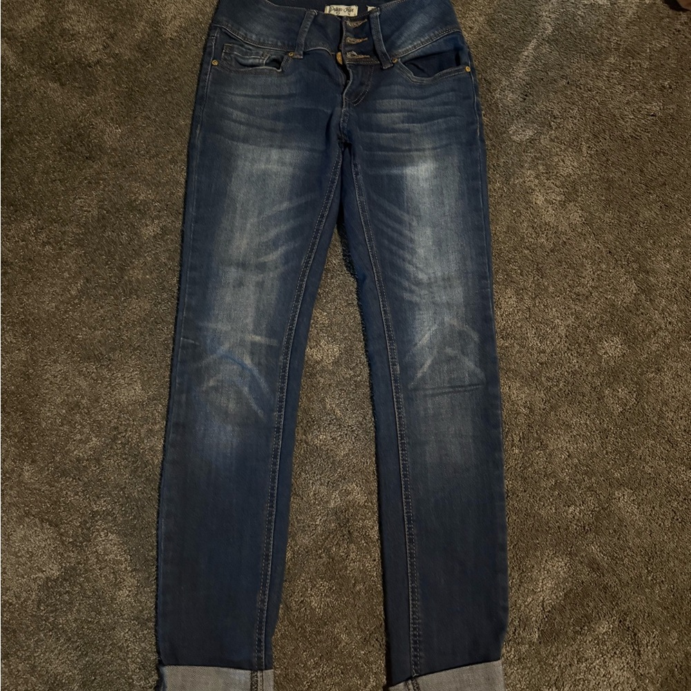 Indigo Rein Dark Blue Skinny Jeans